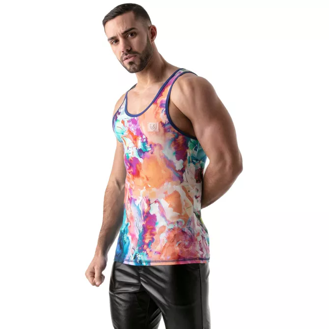 Débardeur Tie Dye Bleu
