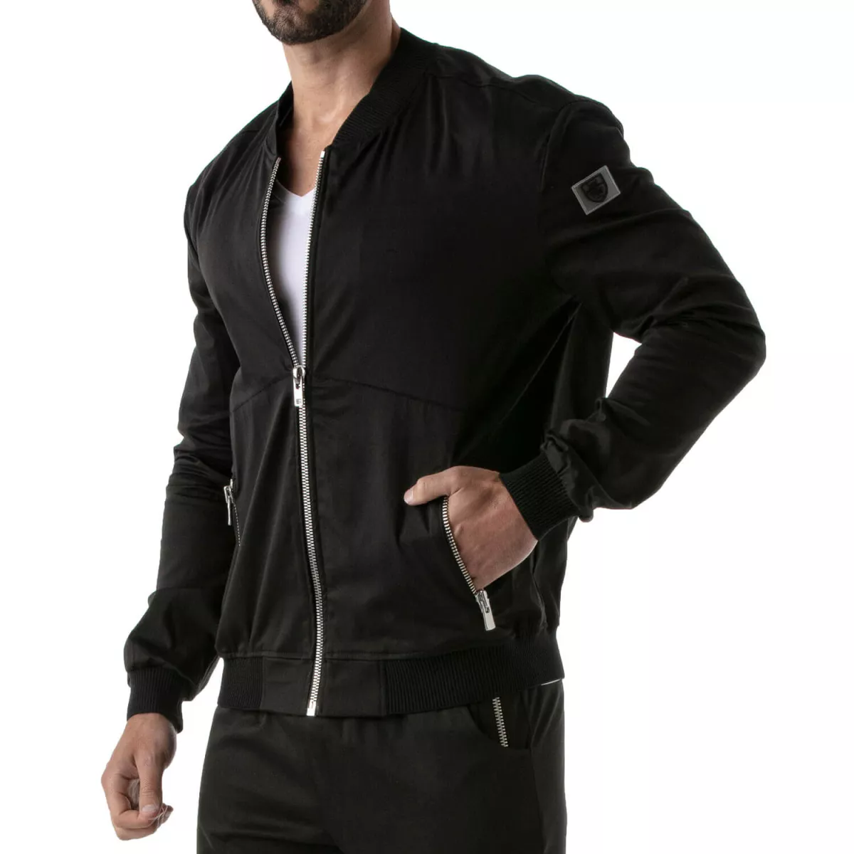 elegant black jacket