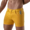 Mid-Thigh Sexy Shorts Yellow
