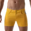 Mid-Thigh Sexy Shorts Yellow