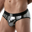 Metal Briefs Silver