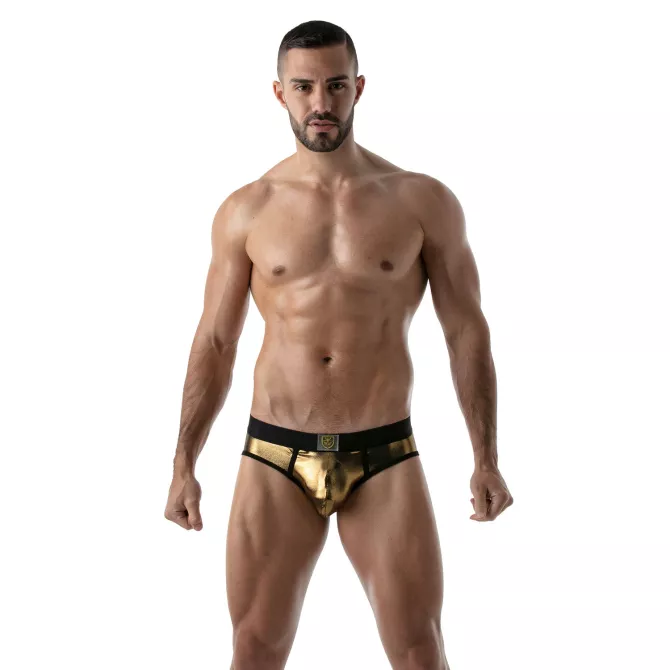 Metal Briefs Golden