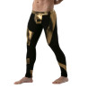 Metal Mens Leggings Golden