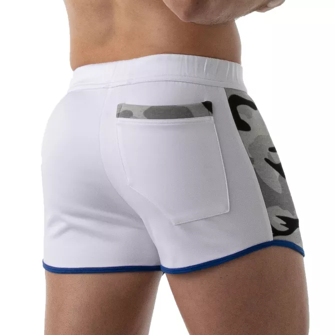 Camo Gym Sexy Short White TOF Paris Official