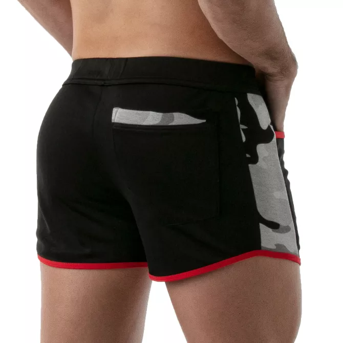 Short Sexy De Gym Camo Noir