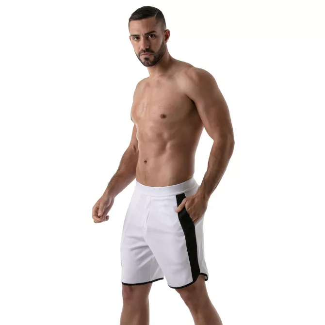 GYM LONG SHORTS WHITE