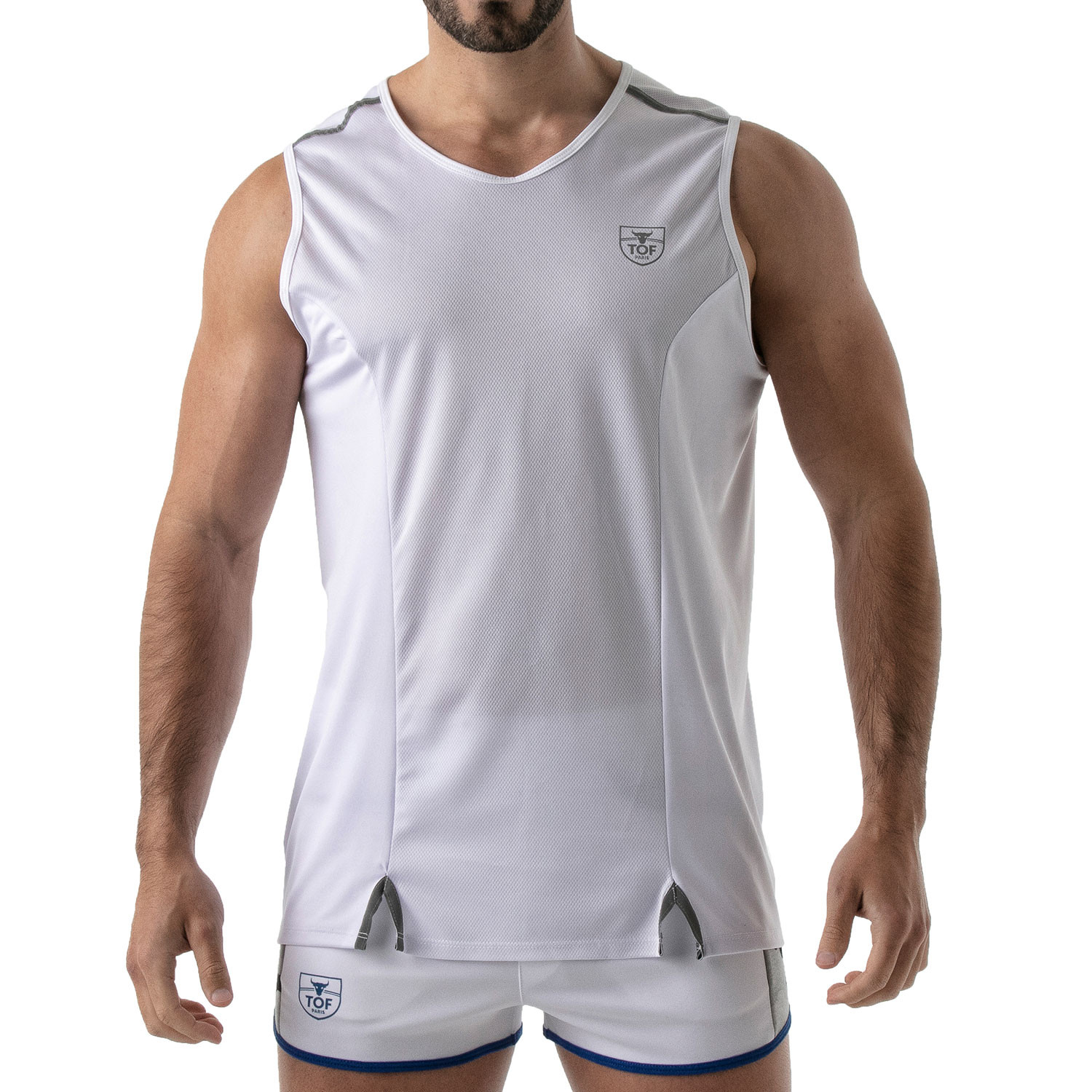 Total protection tank top white