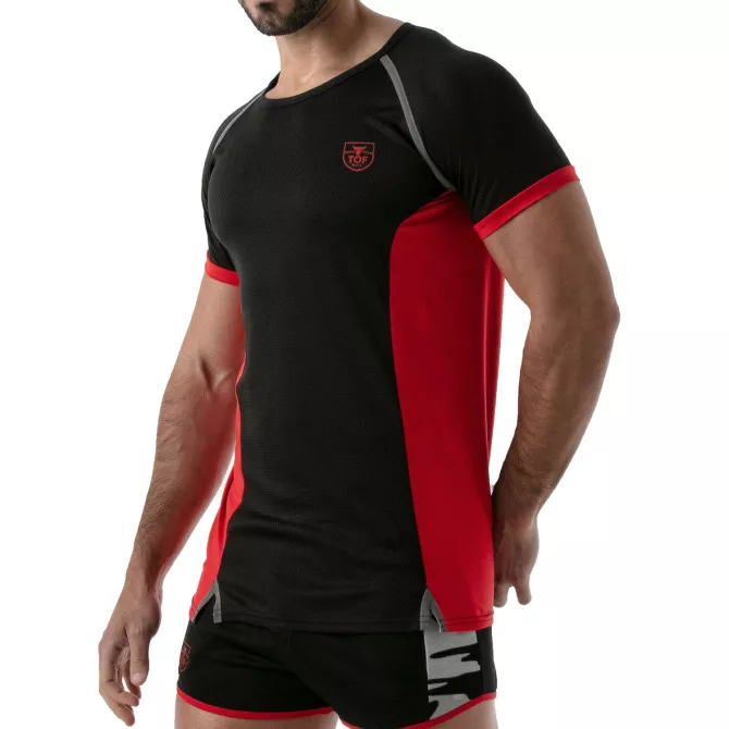 Total protection t-shirt black/red