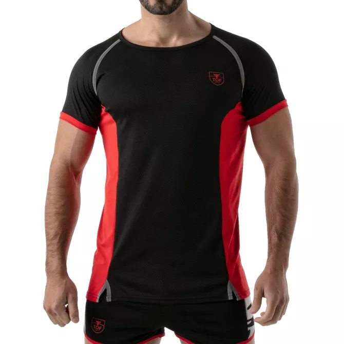 Total protection t-shirt black/red