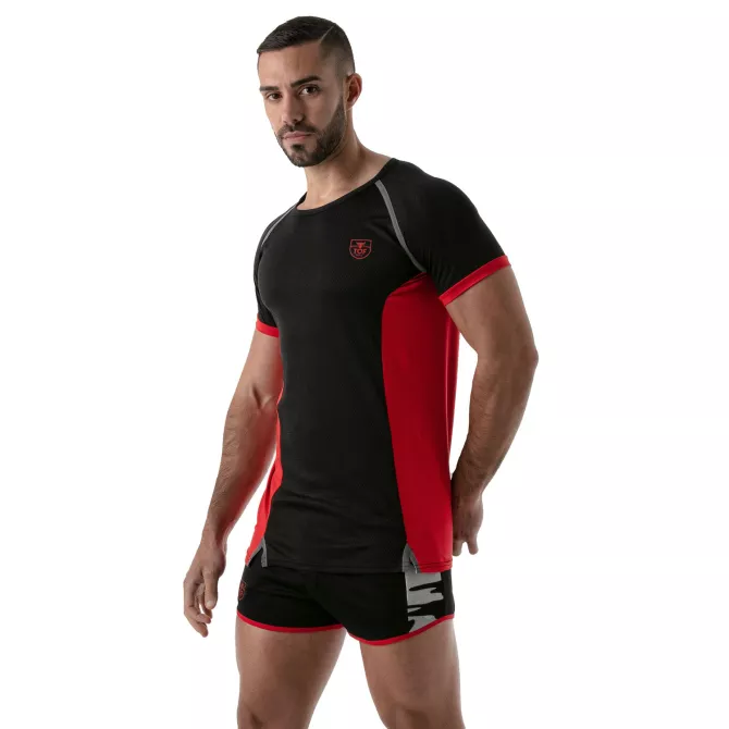 Total protection t-shirt black/red