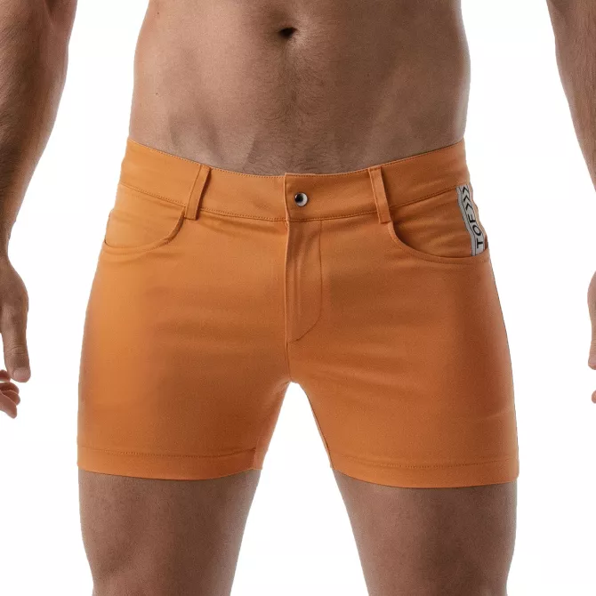 Mid-Thigh Sexy Shorts Orange