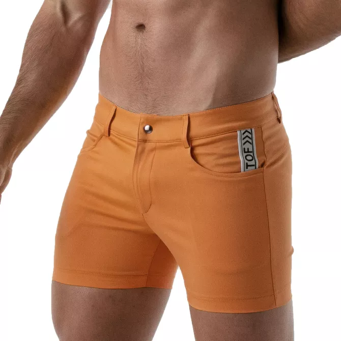 Mid-Thigh Sexy Shorts Orange
