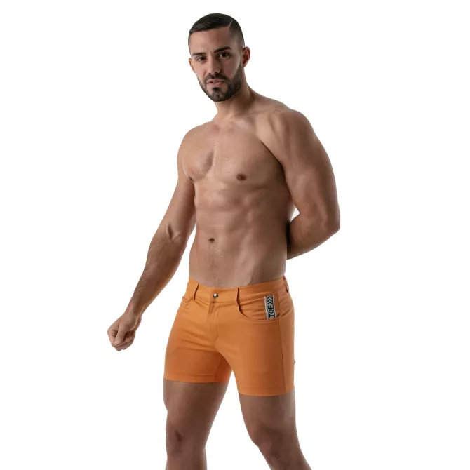Short Sexy Mi-cuisse Orange