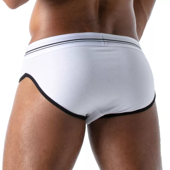 French Slip Homme Blanc - Style Échancré et Confort by TOF Paris