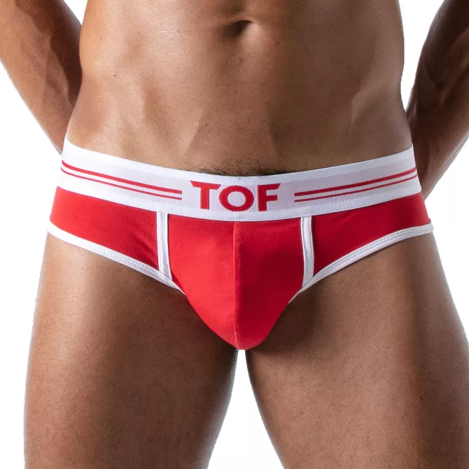 French Slip Homme Rouge - Style Échancré et Confort by TOF Paris