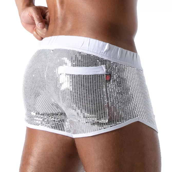 Mini-Short Sexy Star Argent