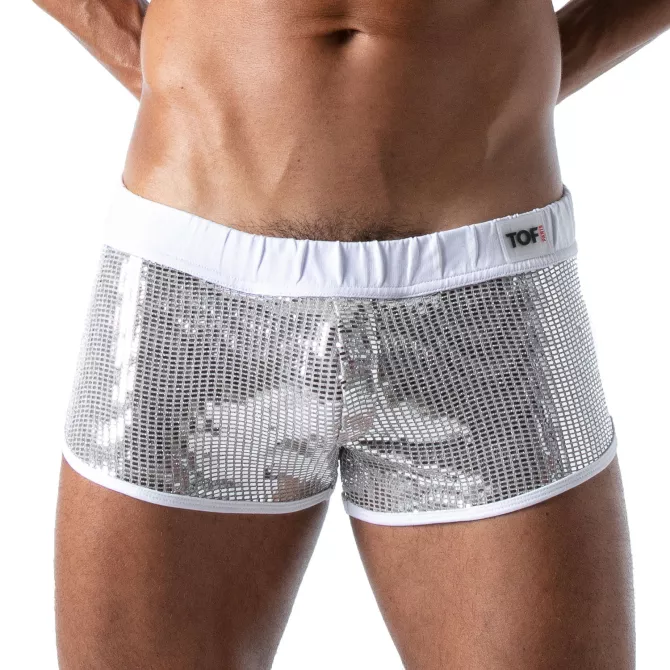 Mini-Short Sexy Star Argent