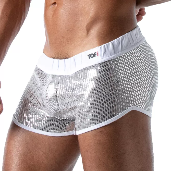 Mini-Short Sexy Star Argent