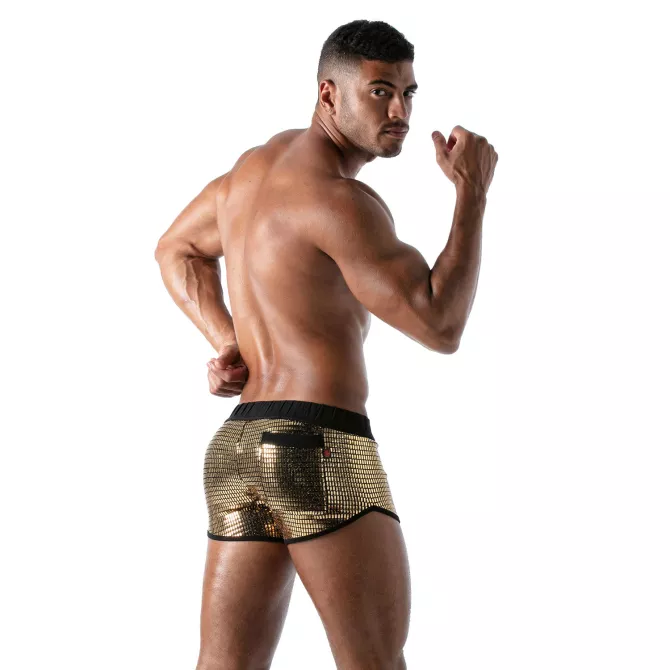Star Sexy Mini-Shorts Gold