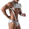 Harnais Homme - Bretelles - Bikini Argent