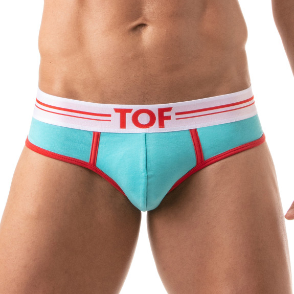 French Slip Homme Turquoise - Style Échancré et Confort by TOF Paris