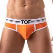 French Slip Homme Orange - Style Échancré et Confort by TOF Paris