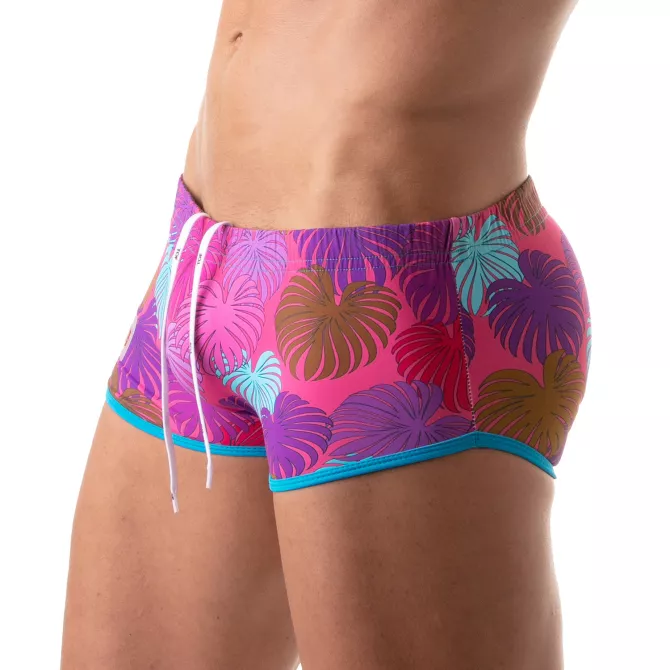 Maillot de bain Sunga Brézilien Rose| Floral | TOF Paris