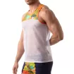 Débardeur en mesh Floral Jaune