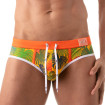 Slip de bain Floral Jaune