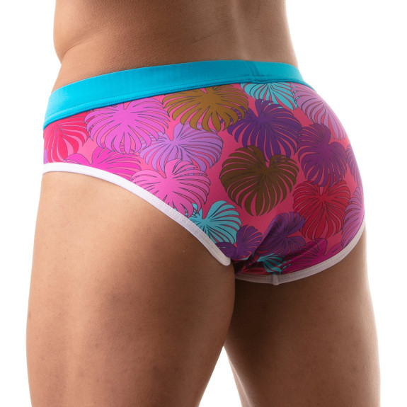 Slip de bain Floral Rose