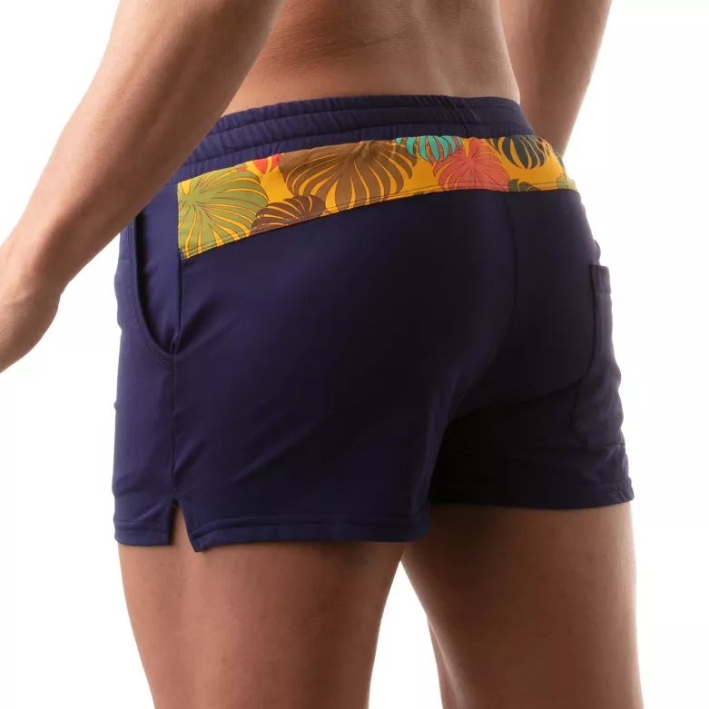 Floral Swim Sexy Shorts Yellow