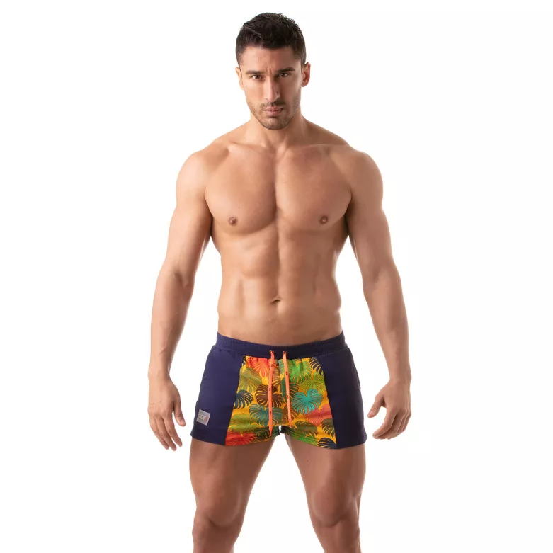 Short Sexy de bain Floral Jaune