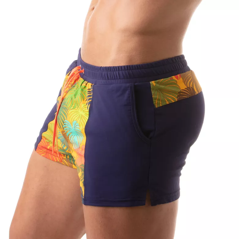 Floral Swim Sexy Shorts Yellow