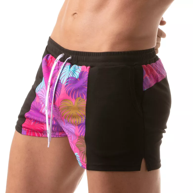 Floral Swim Sexy Shorts Pink