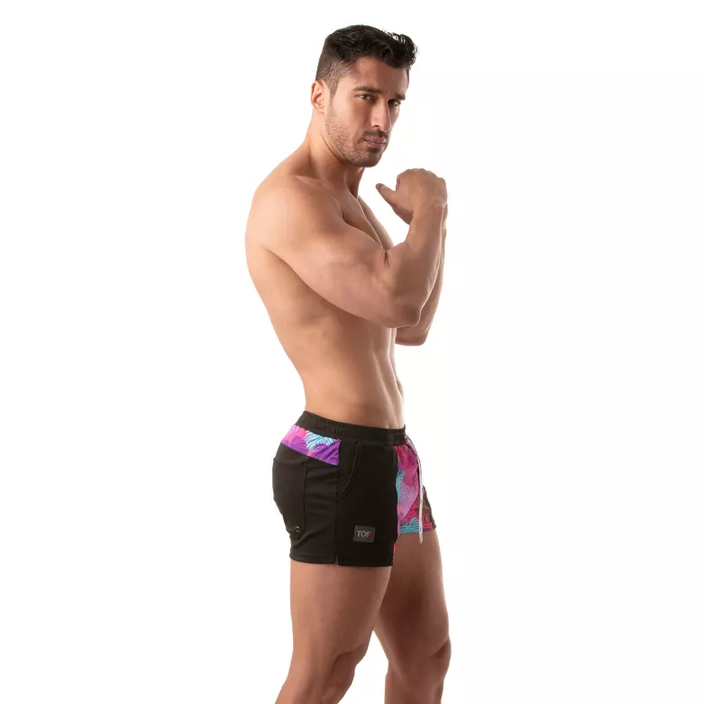 Floral Swim Sexy Shorts Pink