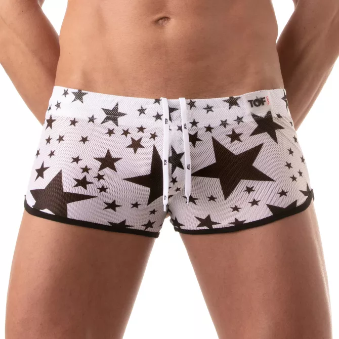 Mini short de bain ajouré | FLORAL | TOF Paris