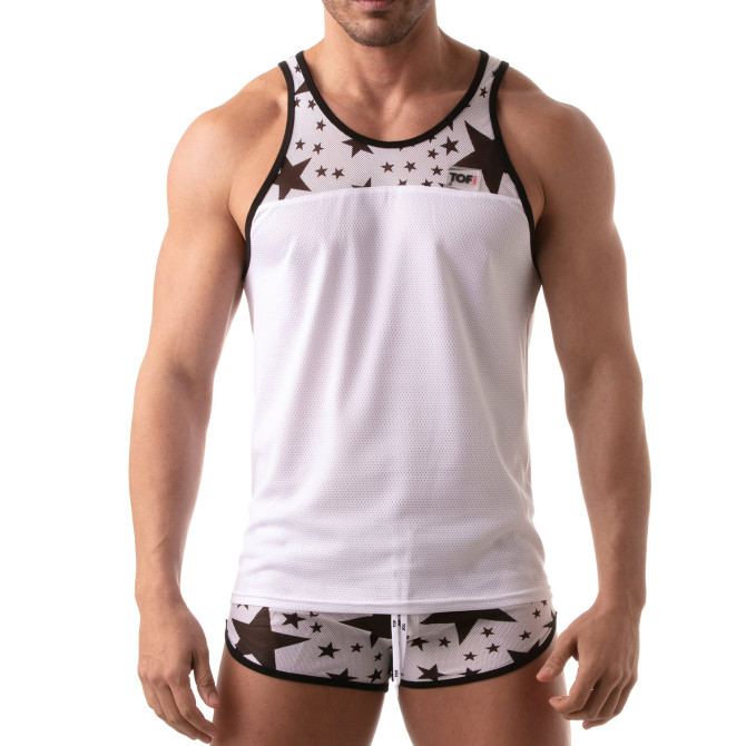 See through tank top | FLORAL | TOF Paris