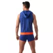 Mesh Sleeveless Hoodie - Royal Blue