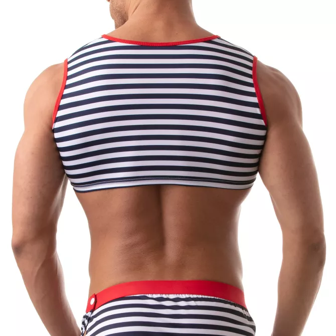 Iconic Sleeveless Crop Top - Sailor Navy blue