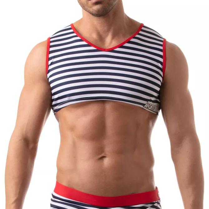 Iconic Sleeveless Crop Top - Sailor Navy blue