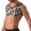 Iconic Sleeveless Crop Top - Khaki camouflage