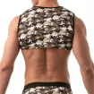 Iconic Sleeveless Crop Top - Khaki camouflage