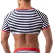 Crop top Iconic - Marinière bleu-marine