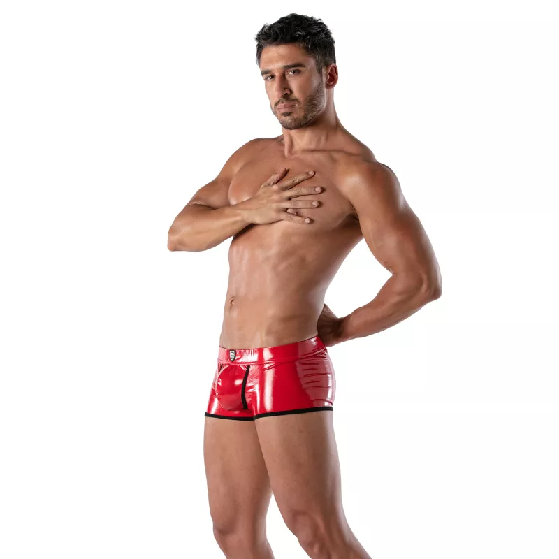 Boxer Vinyl Rouge