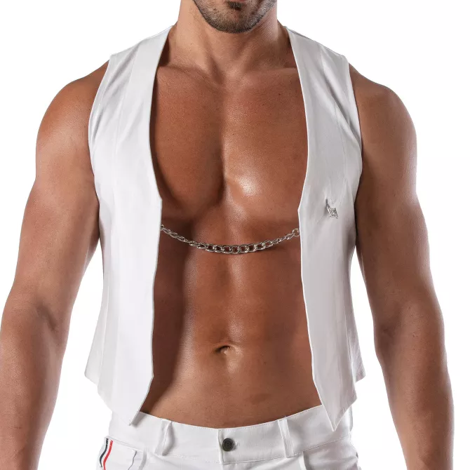 Gilet - Homme - Blanc