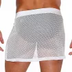 Circuit Mesh Mens Skirt - White