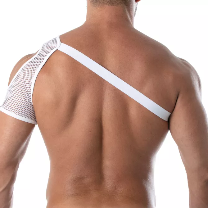 Circuit Mesh Shoulder Harness - White|Tof Paris