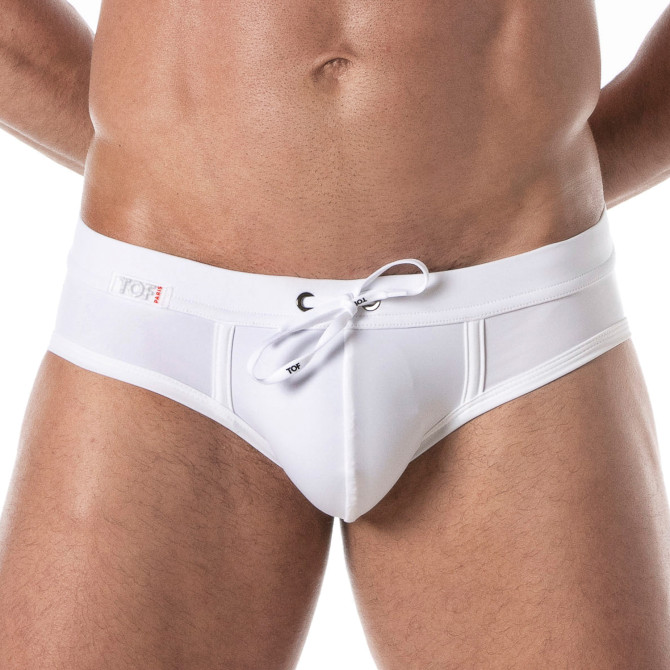 Holidays Swim Briefs White