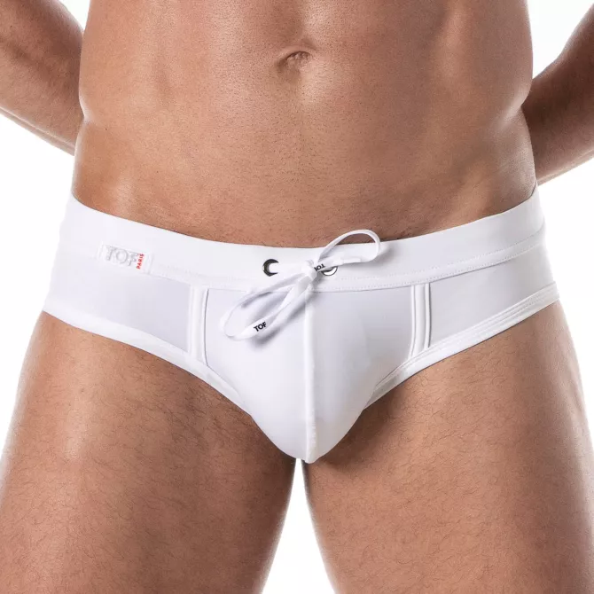 Slip de bain Holidays Blanc