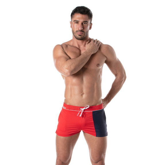 Short de bain Holidays Rouge